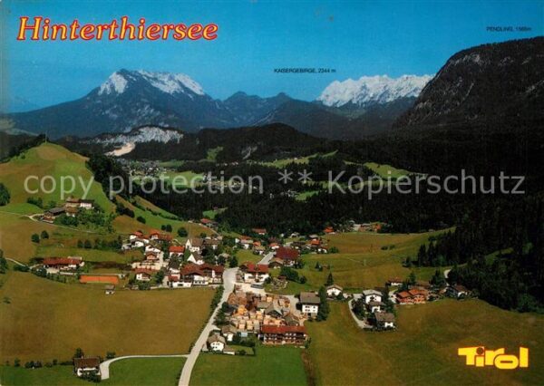Hinterthiersee Alpenpanorama Kaisergebirge Fliegeraufn