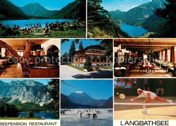 Ebensee Oberoesterreich Sporthotel Restaurant Langbathsee Tenni