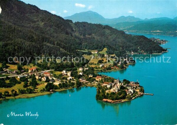Maria Woerth Woerthersee Fliegeraufnahme