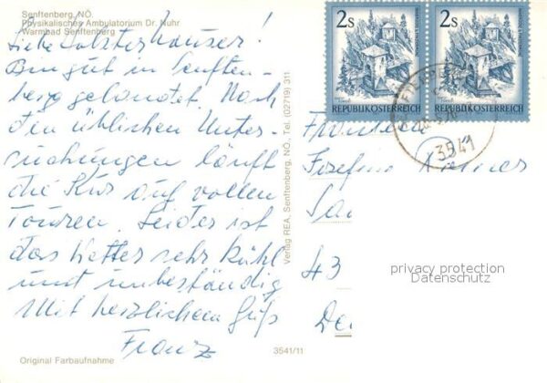 Senftenberg Niederoesterreich Physikalisches Ambulatorium Dr. Nuhr Wa – Bild 2