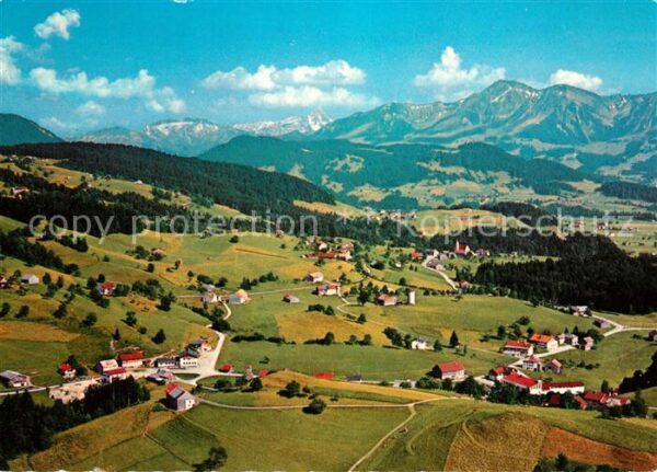 Langenegg Luftkurort Bregenzerwald Fliegeraufnahm