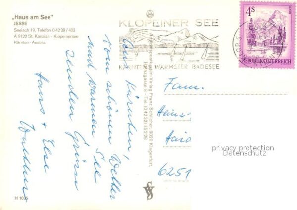 St Kanzian Klopeiner See Gästehaus Pension Haus am See Jesse Lan – Bild 2