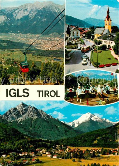 Igls Tirol Patscherkofelbahn gegen Nordkette Dorfp
