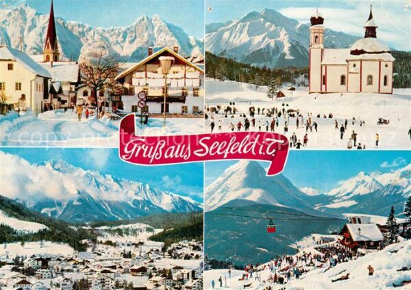 Seefeld Tirol Dorfstrasse Seekircherl Blick gegen Hoc