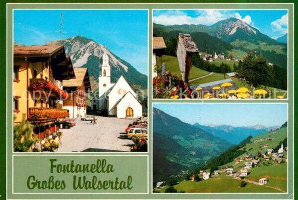 Fontanella Ortsmotiv mit Kirche Panorama Grosses W