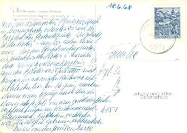 Mariapfarr Sommerfrische Wintererholungsort Alpenp – Bild 2