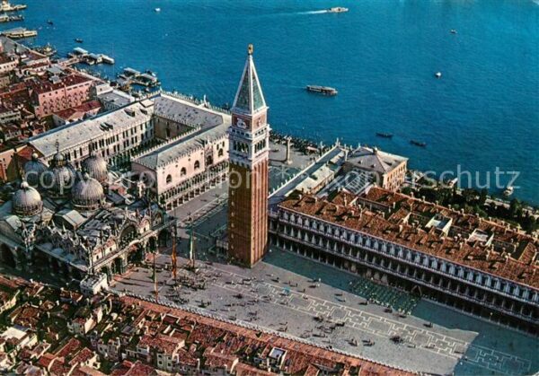 Venezia Venedig Piazza San Marco dall aereo
