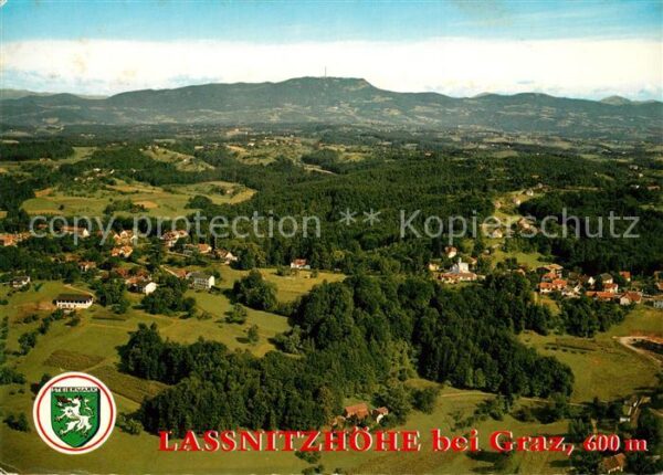 Lassnitzhoehe Kurort Erholungsgebiet Fliegeraufnahme