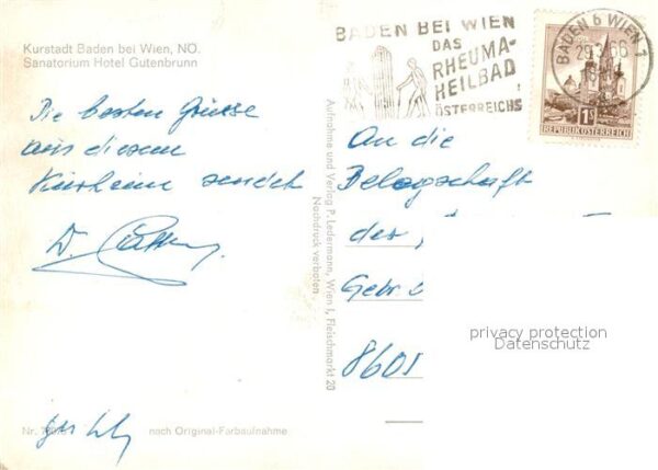 Baden Wien Sanatorium Hotel Gutenbrunn – Bild 2