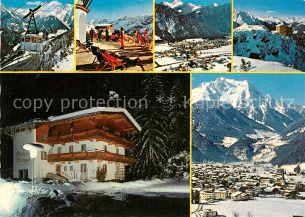 Mayrhofen Zillertal Gesamtansicht mit Alpenpanorama Pension