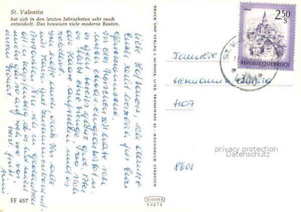 St Valentin Niederoesterreich Panorama Schule Kirche – Bild 2