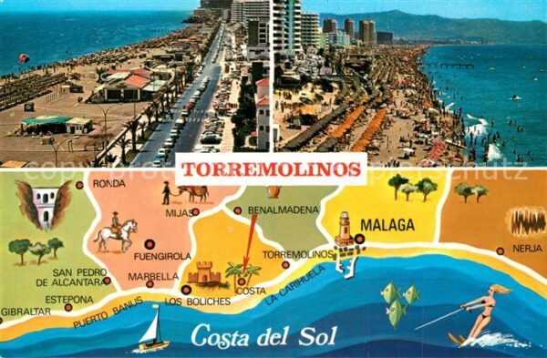 Torremolinos Strand Lageplan