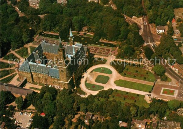 Den Haag Fliegeraufnahme Vredepaleis Friedenspal