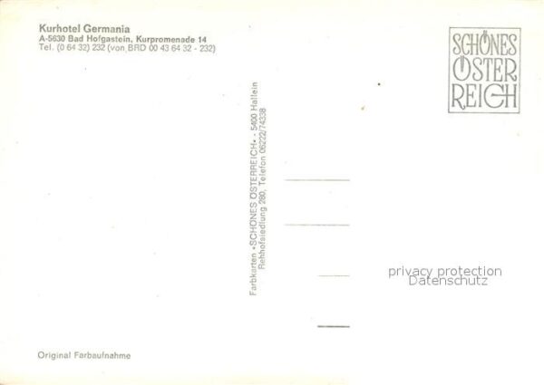 Bad Hofgastein Kurhotel Germania – Bild 2