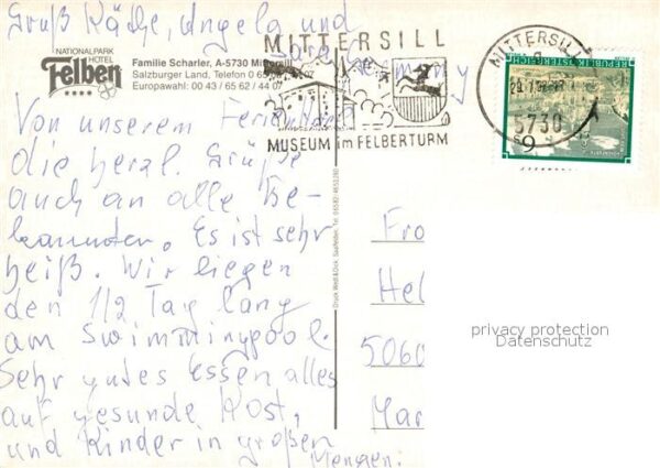 Mittersill Oberpinzgau Nationalpark Hotel Felben – Bild 2