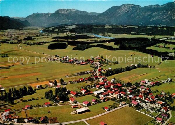 Bad Haering Tirol Fliegeraufnahme Kaisergebirge