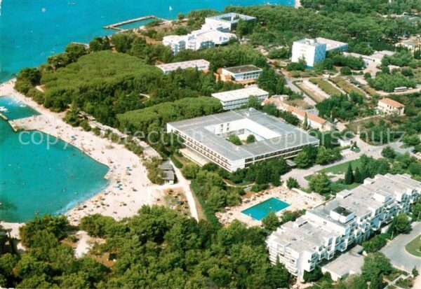 Zadar Zadra Zara Fliegeraufnahme mit Strand