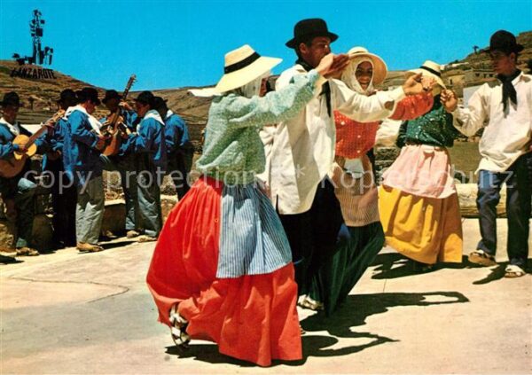 Lanzarote Kanarische Inseln Folklore-Tanz de la Isla