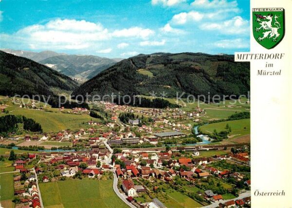 Mitterdorf Muerztal Fliegeraufnahme mit Veitschalpe
