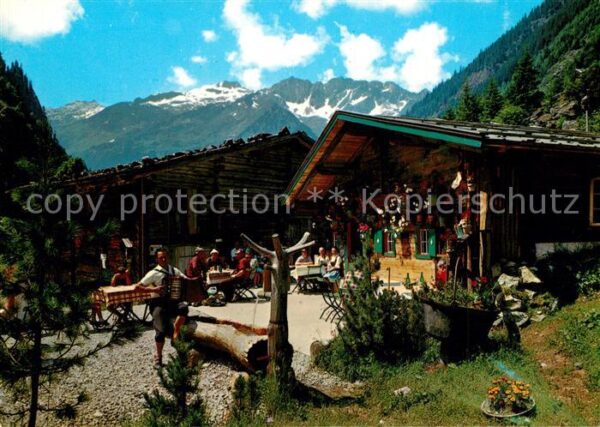 Zillertal Tirol Floitental Jausenstation Tristenbachalm