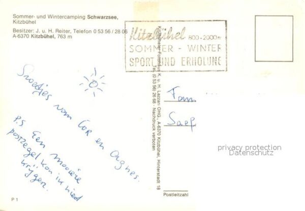 Kitzbuehel Tirol Camping Schwarzsee J. und H. Reiter – Bild 2