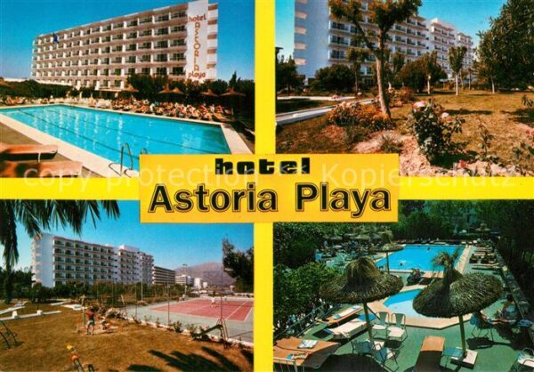 Puerto Alcudia Mallorca Hotel Astoria Playa Pool Tennisplatz
