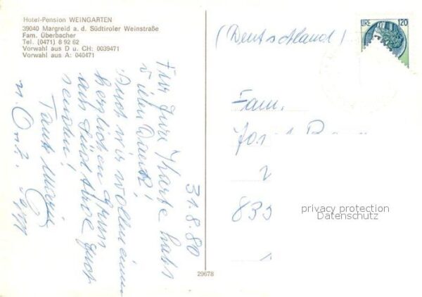 Margreid Weinstrasse Hotel Pension Weingarten – Bild 2