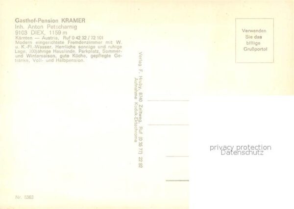Diex Gasthaus Pension Kramer – Bild 2