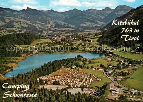 Kitzbuehel Tirol Fliegeraufnahme Camping Schwarzsee
