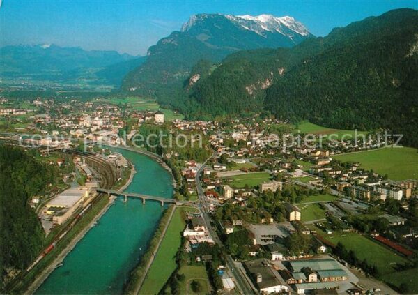 Kufstein Tirol Fliegeraufnahme mit Zahmen Kaiser