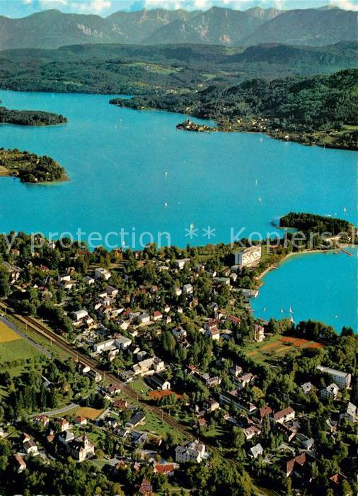 Poertschach Woerthersee Fliegeraufnahme mit Maria Wörth und Kar