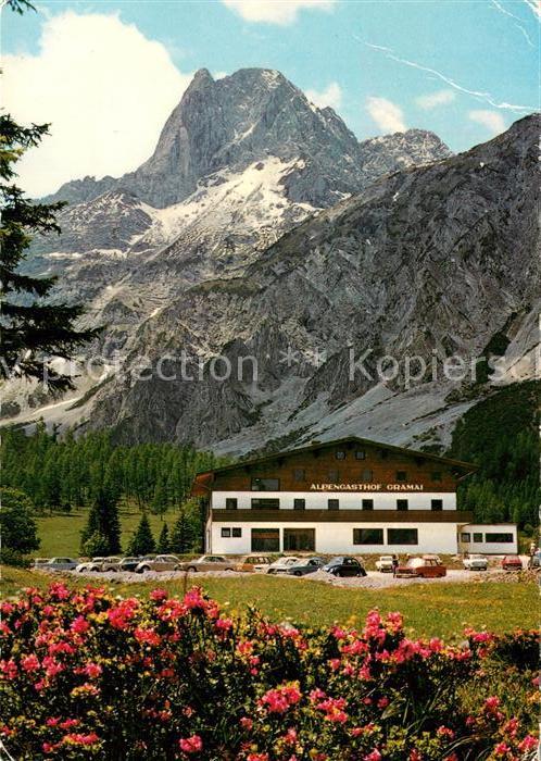 Gramaialm Alpengasthof Gramai mit Lamsenspitze