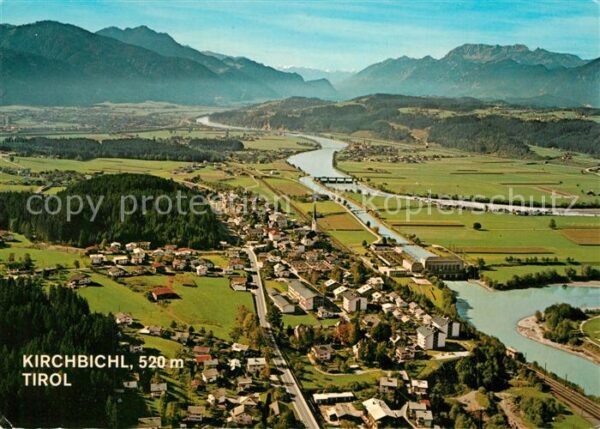 Kirchbichl Tirol Fliegeraufnahme mit Inntal Wörgl Rofan