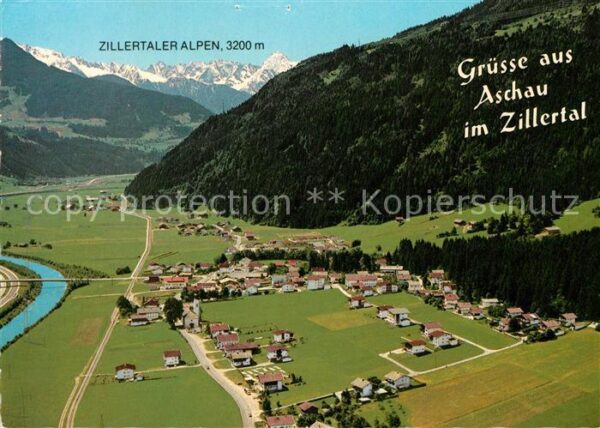 Aschau Zillertal Fliegeraufnahme Zillertal Kaufhaus Wald