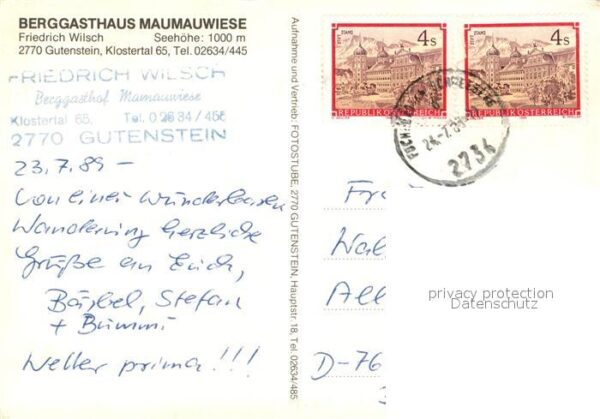 Gutenstein Niederoesterreich Berggasthaus Maumauwiese – Bild 2