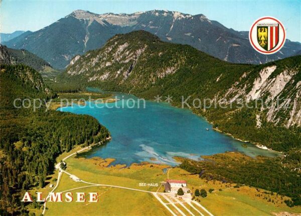 Almsee Fliegeraufnahme bei Grünau im Almtal