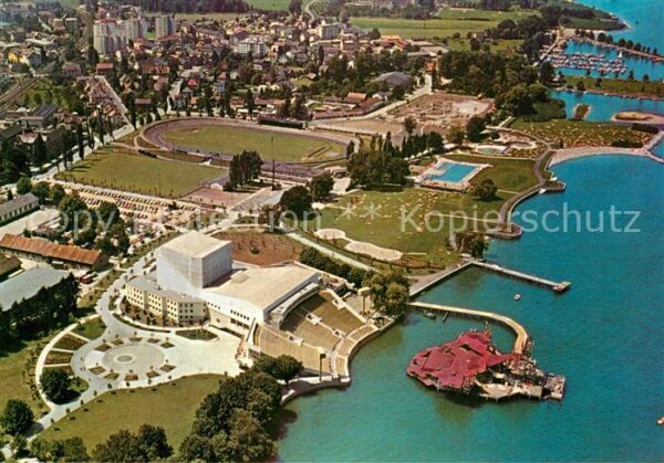 Bregenz Bodensee Fliegeraufnahme Kongreßhaus Festspielbü