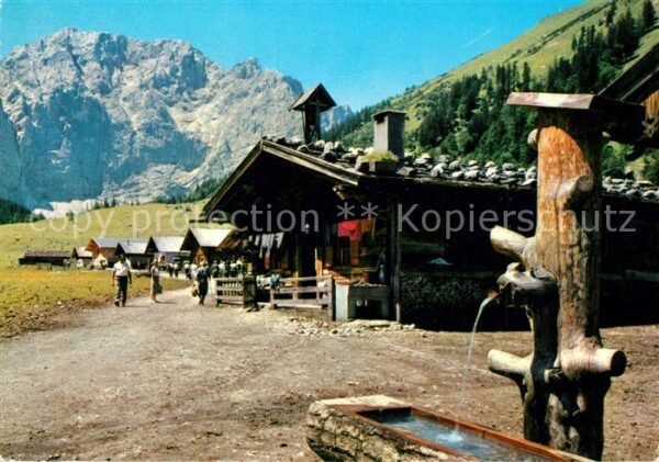 Engalm mit grossen Ahornboden Grubenkarspitze