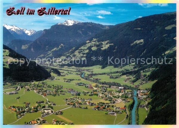Zell Ziller Tirol Fliegeraufnahme