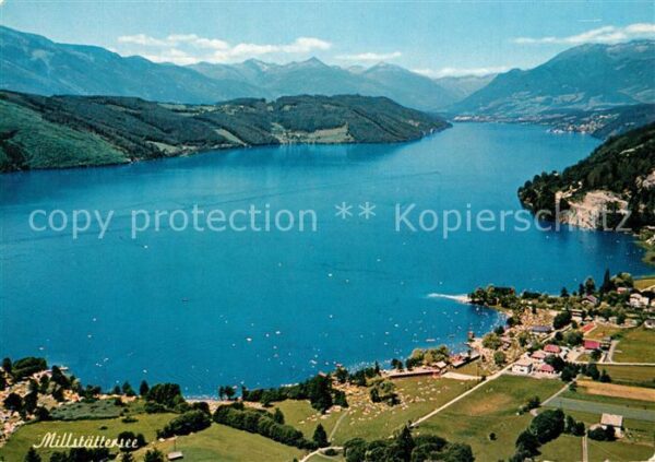Millstaettersee Fliegeraufnahme mit Kreuzeck und Reisse