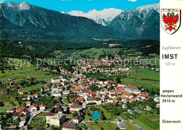 Imst Tirol Fliegeraufnahme gegen Heiterwand