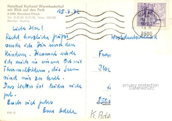 Warmbad Villach Hotelbad Kurhotel Warmbaderhof Park – Bild 2