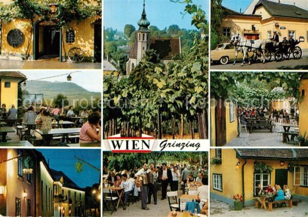 Wien Grinzing Weinausschank Pferdekutsche