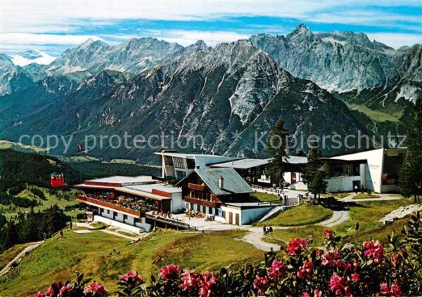 Seefeld Tirol Rosshütte mit Härmelekopf-Bahn Zugspitz