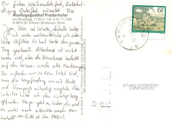 St Erhard Breitenau Hochlantsch Gasthaus Pretterhofer Strassegg – Bild 2