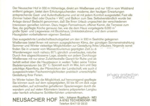 Weissensee Kaernten Neusacher-Hof Pferdeschlitten Schlittsc – Bild 2