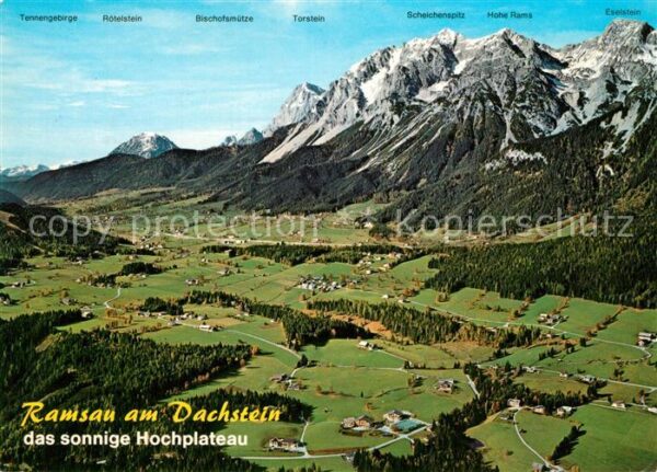 Ramsau Dachstein Steiermark Fliegeraufnahme Hochplateau mit Südwänd