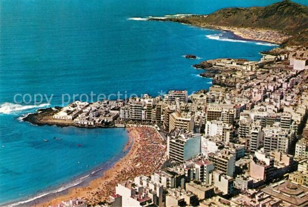 Gran Canaria Fliegeraufnahme Playa de Las Canteras