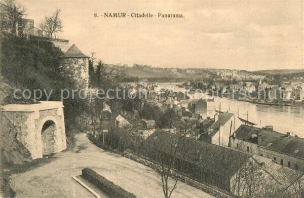 Namur Wallonie Citadelle vue sur la Meuse et la ville