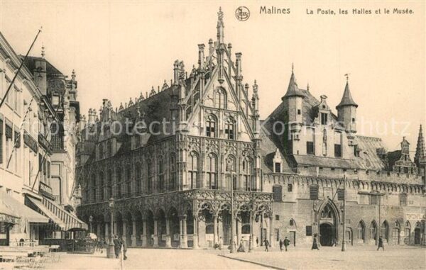Malines Mechelen Flandre La Poste les Halles et le Musee Serie 3